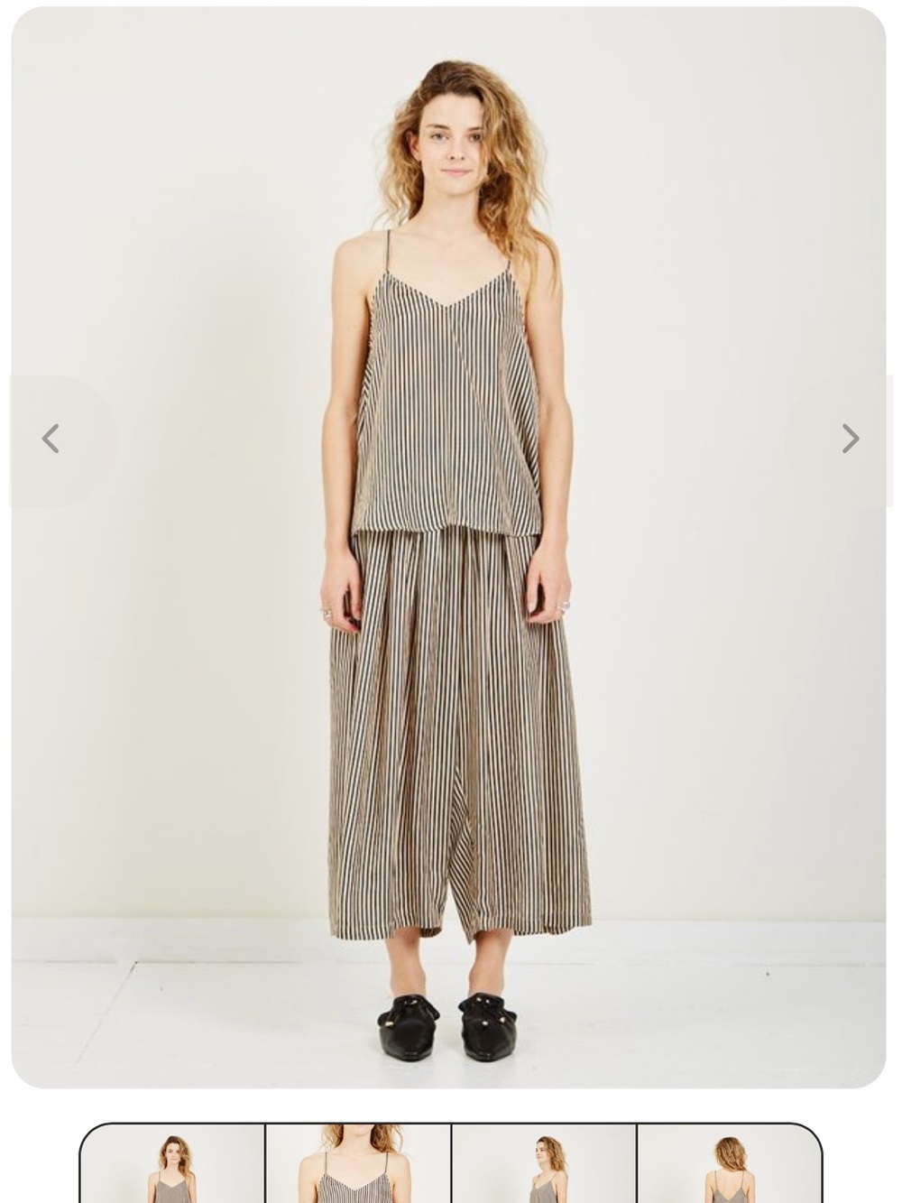 MES DEMOISELLES
BERRY STRIPED CAMI - BLACK/CREAM STRIPES